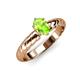 3 - Eudora Classic 7x5 mm Oval Shape Peridot Solitaire Engagement Ring 