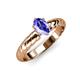 3 - Eudora Classic 7x5 mm Oval Shape Tanzanite Solitaire Engagement Ring 