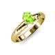 3 - Eudora Classic 7x5 mm Oval Shape Peridot Solitaire Engagement Ring 