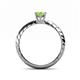 4 - Eudora Classic 7x5 mm Oval Shape Peridot Solitaire Engagement Ring 