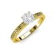 4 - Janina Classic White Sapphire Solitaire Engagement Ring 