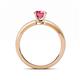 5 - Janina Classic Pink Tourmaline Solitaire Engagement Ring 