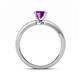 5 - Janina Classic Amethyst Solitaire Engagement Ring 