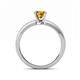 5 - Janina Classic Citrine Solitaire Engagement Ring 