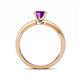 5 - Janina Classic Amethyst Solitaire Engagement Ring 