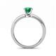 5 - Janina Classic Emerald Cut Solitaire Engagement Ring 