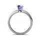 5 - Cael Classic 6.50 mm Round Tanzanite Solitaire Engagement Ring 