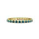 1 - Gracie 1.10 ctw Blue Diamond (2.30 mm) Women Eternity Band 
