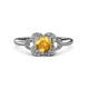 3 - Kyra Signature Citrine and Diamond Engagement Ring 