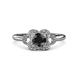 3 - Kyra Signature Black and White Diamond Engagement Ring 