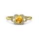 3 - Kyra Signature Citrine and Diamond Engagement Ring 