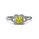 3 - Kyra Signature Yellow and White Diamond Engagement Ring 