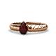1 - Eudora Classic Pear Cut Red Garnet Solitaire Engagement Ring 