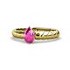 1 - Eudora Classic Pear Cut Pink Sapphire Solitaire Engagement Ring 