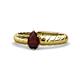1 - Eudora Classic Pear Cut Red Garnet Solitaire Engagement Ring 