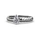 1 - Eudora Classic Pear Cut Diamond Solitaire Engagement Ring 