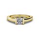 1 - Izna Princess Cut Diamond Solitaire Engagement Ring 