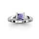 3 - Izna Princess Cut Tanzanite Solitaire Engagement Ring 