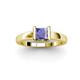3 - Izna Princess Cut Tanzanite Solitaire Engagement Ring 