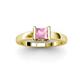 3 - Izna Princess Cut Pink Tourmaline Solitaire Engagement Ring 