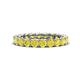 1 - Lucida 3.40 mm Round Yellow Diamond U Prong Eternity Band 