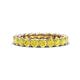 1 - Lucida 3.40 mm Round Yellow Diamond U Prong Eternity Band 