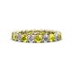 1 - Lucida 3.40 mm Yellow and White Diamond Eternity Band 