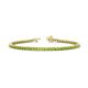 1 - Izarra 2.30 mm Peridot Eternity Tennis Bracelet 