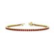 1 - Izarra 2.30 mm Ruby Eternity Tennis Bracelet 