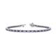 1 - Izarra 2.30 mm Tanzanite and Diamond Eternity Tennis Bracelet 