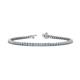 1 - Izarra 2.30 mm Aquamarine and Diamond Eternity Tennis Bracelet 