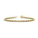 1 - Izarra 2.30 mm Citrine and Diamond Eternity Tennis Bracelet 