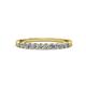 2 - Clara 2.40 mm Diamond 10 Stone Wedding Band 