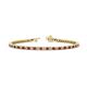 1 - Izarra 2.30 mm Ruby and Diamond Eternity Tennis Bracelet 