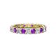 1 - Laida 3.00 mm Amethyst and Diamond Eternity Band 