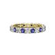 1 - Laida 3.00 mm Iolite and Diamond Eternity Band 