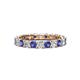 1 - Laida 3.00 mm Iolite and Diamond Eternity Band 