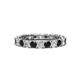 1 - Laida 3.00 mm Black and White Diamond Eternity Band 