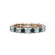 1 - Laida 3.00 mm Blue and White Diamond Eternity Band 
