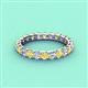4 - Laida 3.00 mm Yellow Sapphire and Diamond Eternity Band 