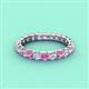 4 - Laida 3.00 mm Pink Sapphire and Diamond Eternity Band 