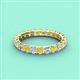 4 - Laida 3.00 mm Yellow and White Diamond Eternity Band 