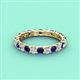 4 - Laida 3.00 mm Blue Sapphire and Diamond Eternity Band 