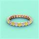 4 - Laida 3.00 mm Yellow and White Diamond Eternity Band 