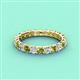 4 - Laida 3.00 mm Peridot and Diamond Eternity Band 