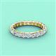 4 - Laida 3.00 mm Aquamarine and Diamond Eternity Band 