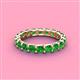 4 - Laida 3.40 mm Green Garnet Eternity Band 