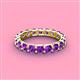 4 - Laida 3.40 mm Amethyst Eternity Band 