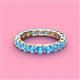 4 - Laida 3.40 mm Blue Topaz Eternity Band 