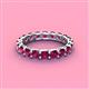 4 - Laida 3.40 mm Rhodolite Garnet Eternity Band 
